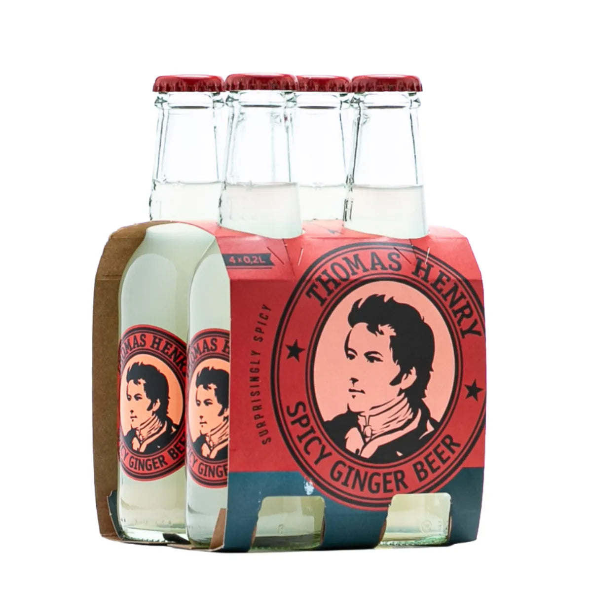 Pack de 4 ginger beer Thomas Henry